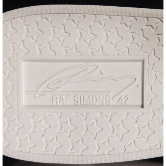Raf Simons Orion Vegan Leather Sneakers 42 9 Mens White New - Picture 7 of 16